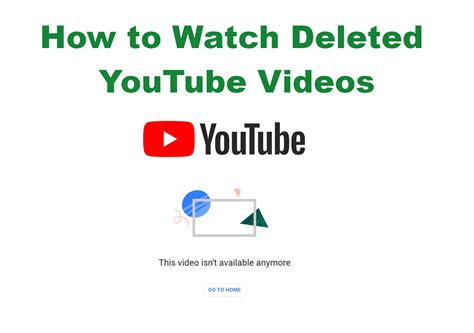 watch deleted youtube videos|5 Easy Ways to Watch Deleted YouTube Videos .